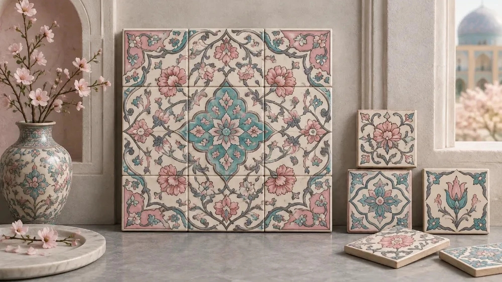 سفارش کاشی سنتی با طرح دلخواه در اصفهان